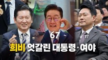 [영상] 취임 후 각각 최고치·최저치...여론조사에 희비 엇갈린 대통령·여야 / YTN