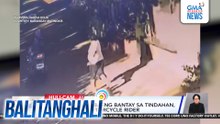 Kuwintas ng babaeng bantay sa tindahan hinablot ng motorcycle rider | Balitanghali