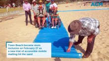 New accessible matting trial for Town Beach