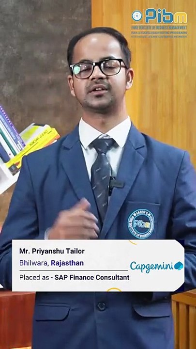 PIBM to Capgemini | MBA Placements | Priyanshu Tailor: Batch 2024–26