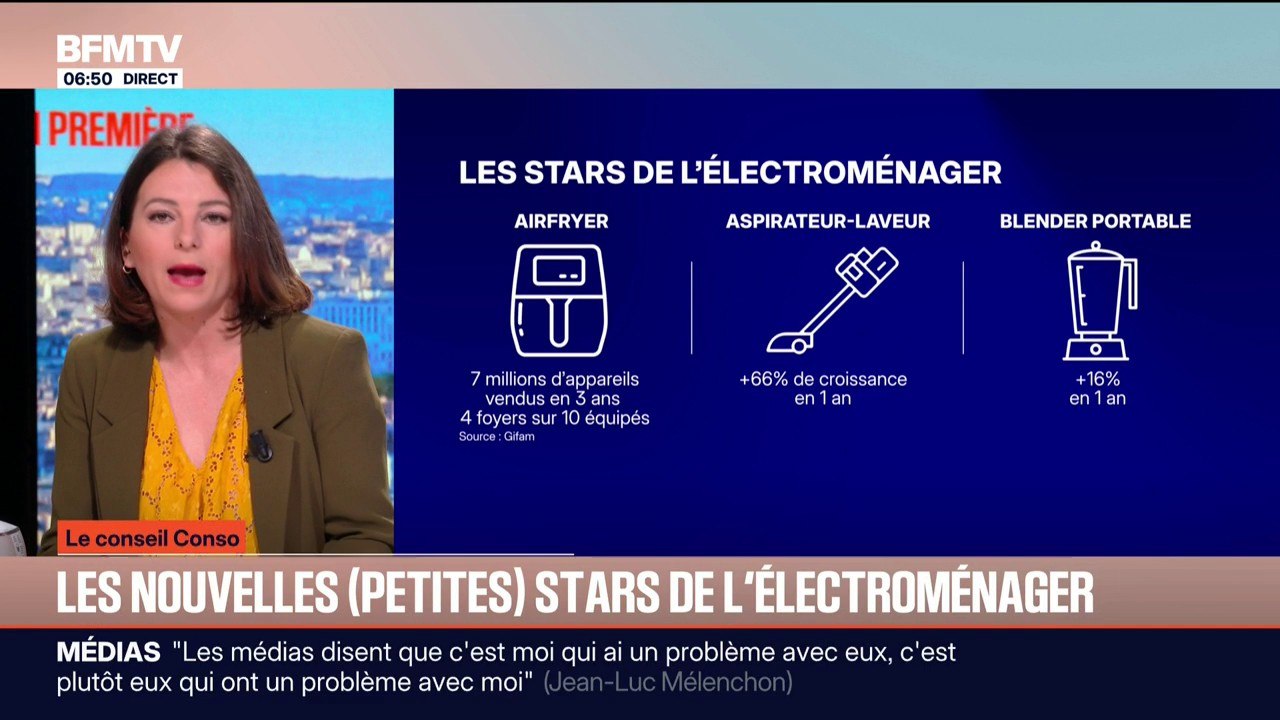 LE CONSEIL ÉCO - Airfryer, aspirateur-laveur, blender portable... Voici les produits phares de l'électroménager