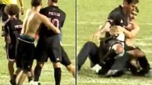 Varios aficionados saltan al campo y tiran a Messi al suelo: peligro en Puerto Rico