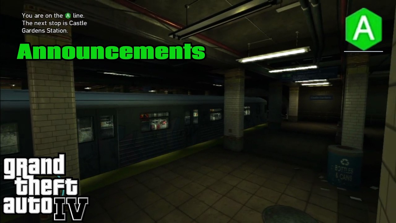 GTA IV Train Routes A + 8 Lines Announcements