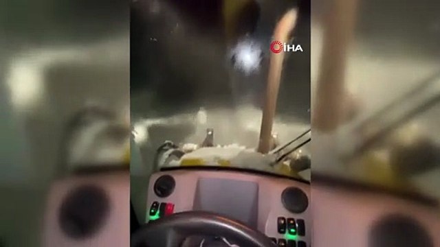 Kar bastırdı, tipi başladı santral işçileri saatlerce mahsur kaldı!
