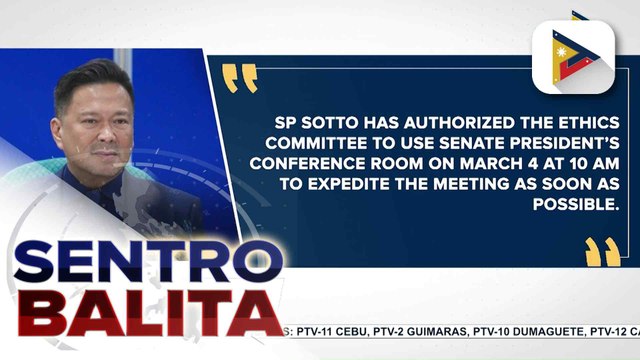 Senate Ethics Committee, magkakaroon ng Executive Session sa March 4 kaugnay sa mga nakabinbing reklamo sa komite