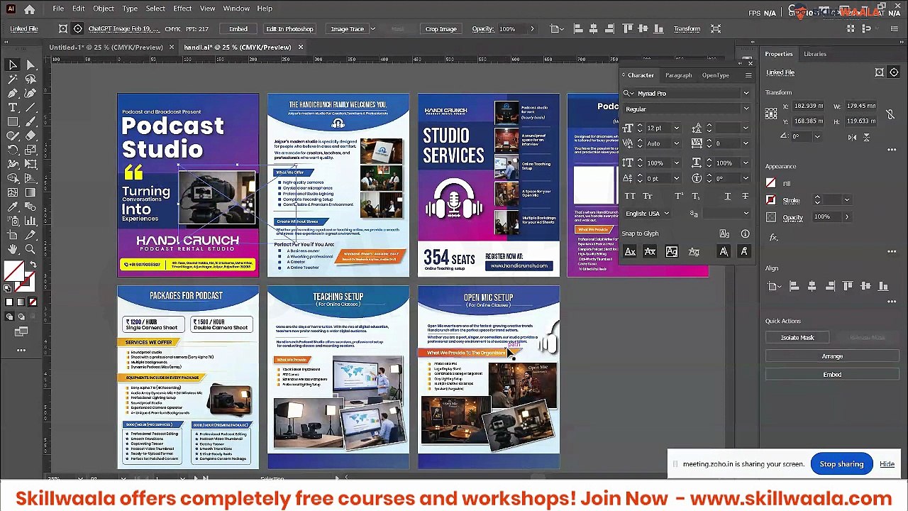 Day -63 | Mask & Transparency in Adobe Illustrator | Complete Beginner to Pro Guide