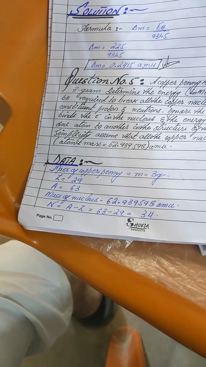 Class 12 Physics Solved Numerical Sindh board New book Chapter No 27 Nuclear Physics question 5