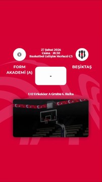 Maç Duyurusu - Form Akademi v Beşiktaş - U12 Erkekler A Grubu 4. Hafta