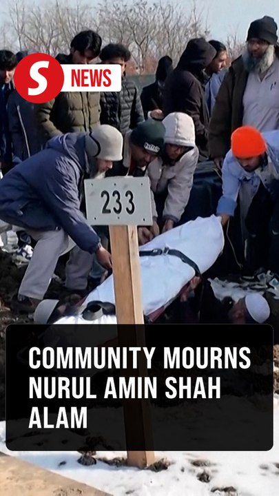 Funeral service for near-blind refugee Nurul Amin Shah Alam