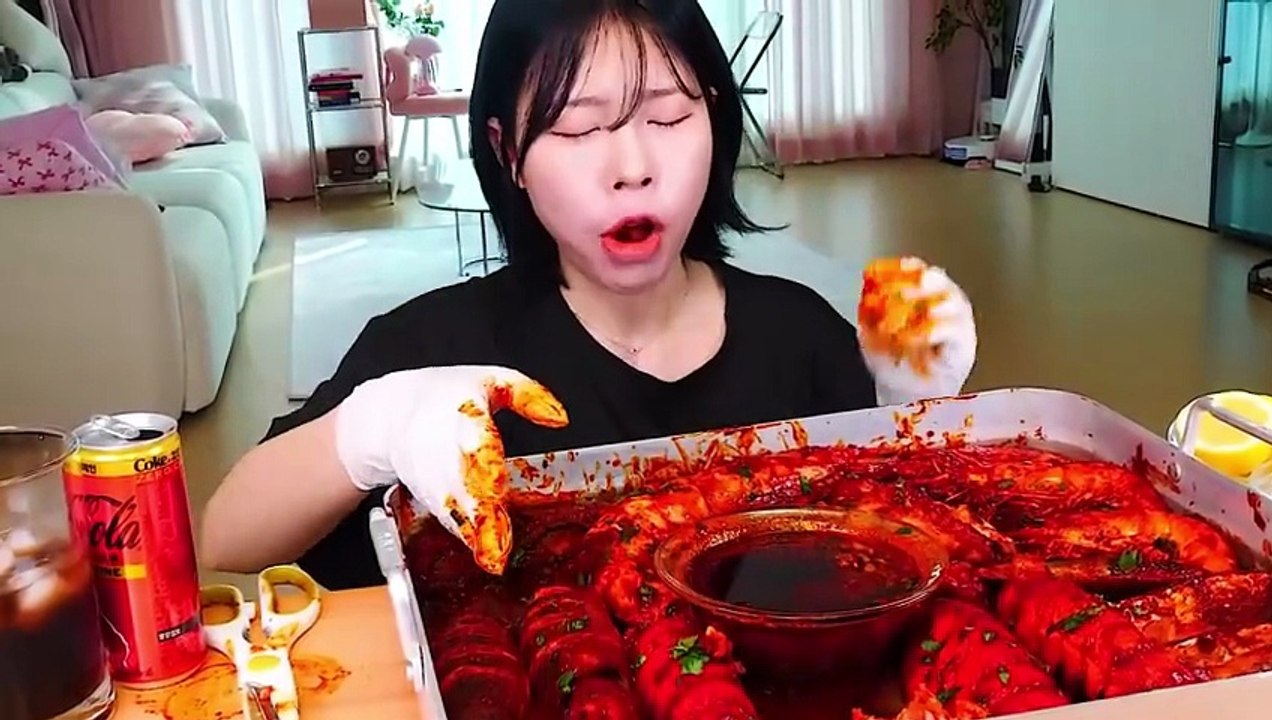 ASMR MUKBANG | Spicy Seafood Boil (Lobster Tail, Giant Tiger, Octopus, Squid, Abalone, Mussels)