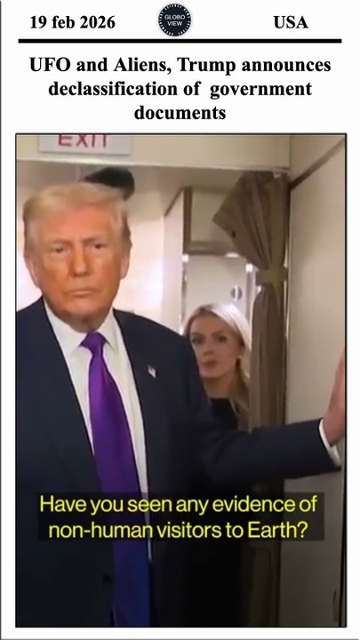 Trump announces declassification of government documents on UFOs and aliens, response to Obama