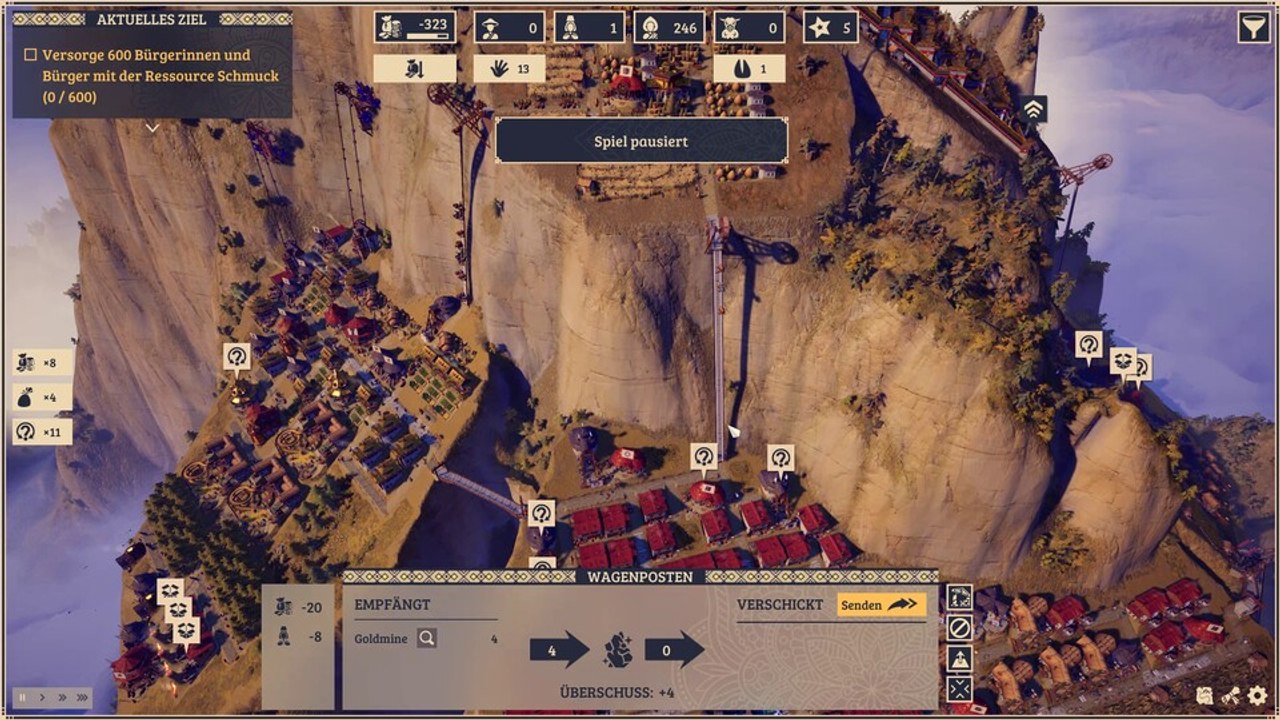 Die Leute wollen Schmuck?! Alles klar, wir bauen nur eben die halbe Stadt um - Gameplay aus Laysara: Königreich der Berge