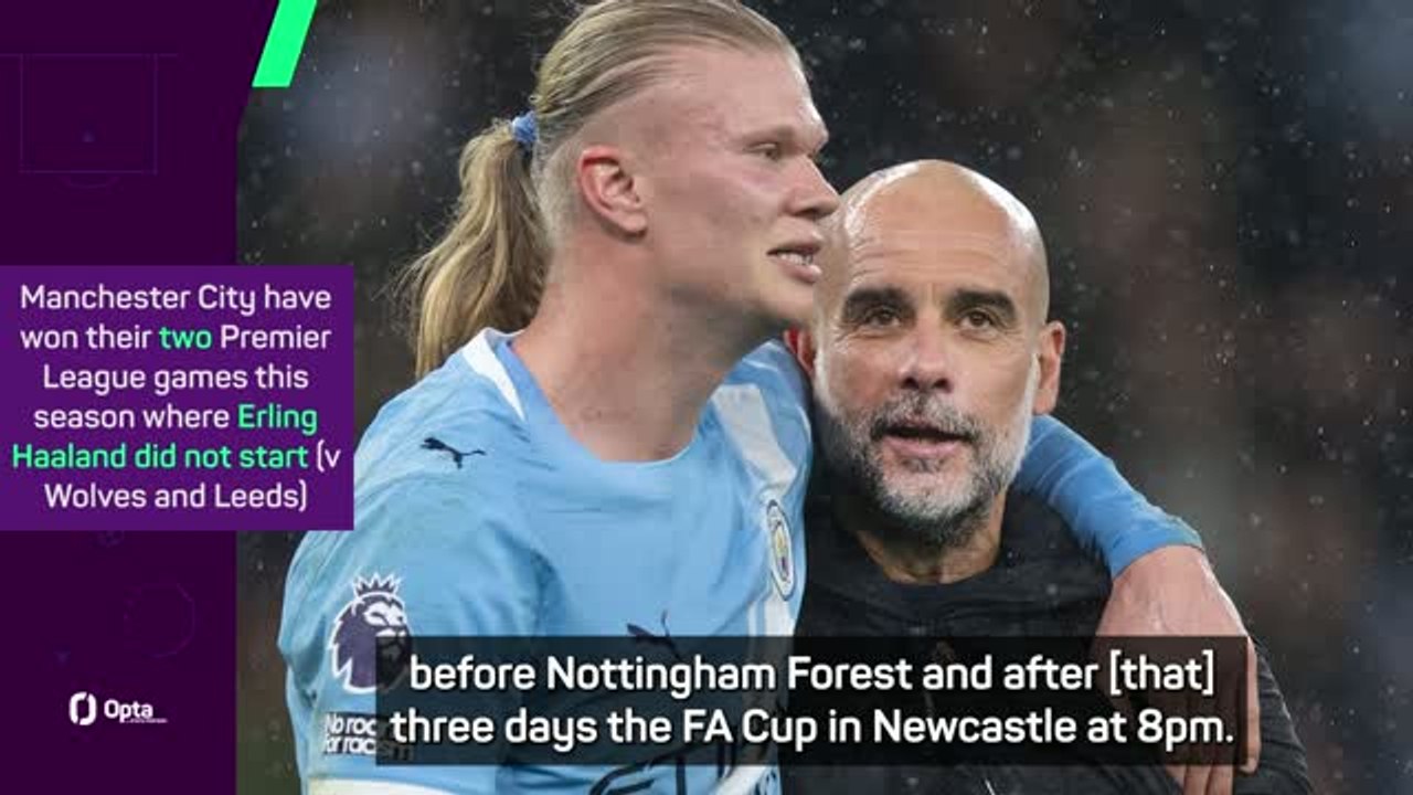 Guardiola not sure when Haaland will return after missing Leeds win