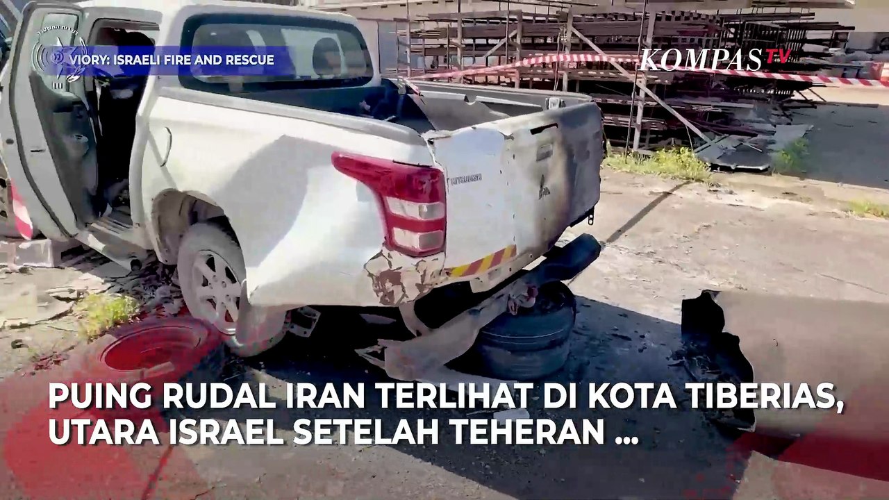 Penampakan Puing Rudal Balistik Iran di Israel Pasca Dicegat Iron Dome