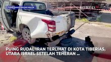 Penampakan Puing Rudal Balistik Iran di Israel Pasca Dicegat Iron Dome