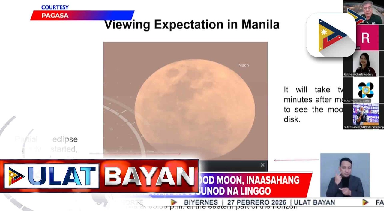 Una at huling total lunar eclipse o ‘Blood Moon,’ masisilayan na sa susunod na linggo