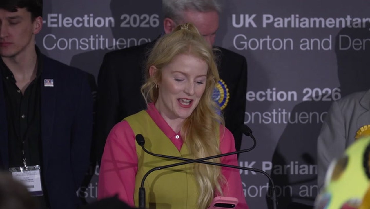 Watch Hannah Spencer’s speech in full as Greens win Gorton and Denton by-election