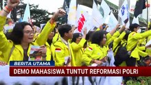 Mahasiswa Unjuk Rasa Tuntut Reformasi Polri di Depan Gedung Mabes Polri | BERITA UTAMA
