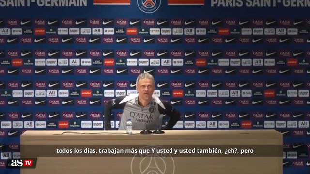 Rueda de prensa de Luis Enrique en español