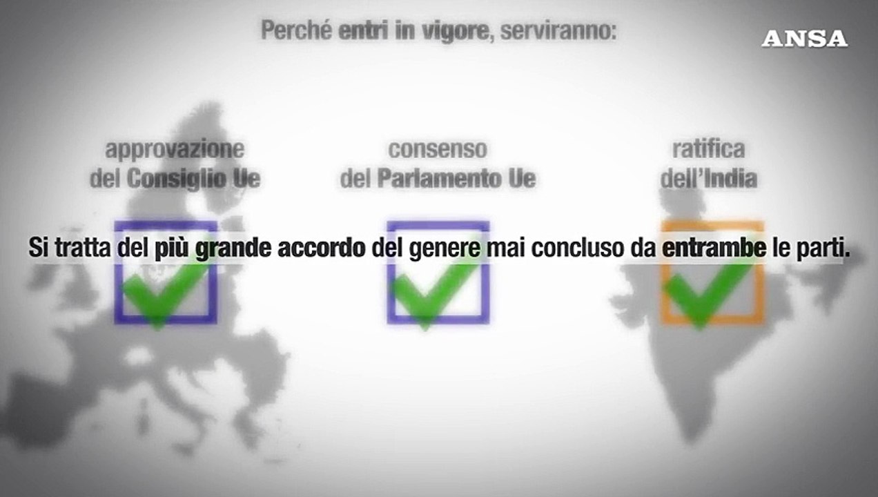 Cosa prevede l'accordo tra Unione Europea e India (Videografica)