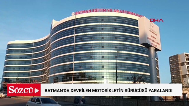 Batman'da devrilen motosikletin sürücüsü yaralandı