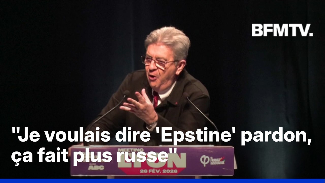 "Epstine": accusé d'antisémitisme, Jean-Luc Mélenchon sous le feu des critiques de la classe politique