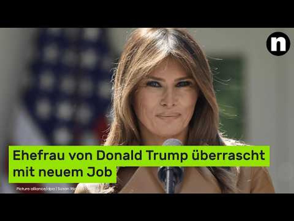 Melania Trump: Ehefrau von Donald Trump überrascht mit neuem Job