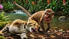 Pounce & Promises A Leopard Cub and Monkey’s Playful Path Through Lost Family and Laughs