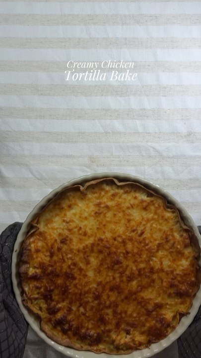 Creamy Chicken Tortilla Bake 🧀