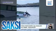 Van, dumeretso papunta sa dagat; sakay na mag-ama, nasagip | Saksi