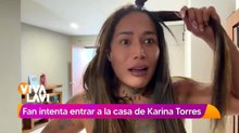 Karina Torres se lleva fuerte susto en su casa; fan se subió a su techo