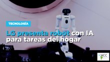 LG presenta robot con IA para tareas del hogar