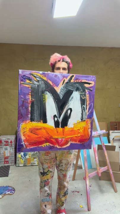 Peinture en bruitages pour mon exposition à Paris !