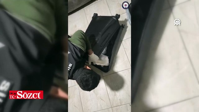 Siirt'te yolcu otobüsünde 9 kilo 300 uyuşturucu ele geçirildi