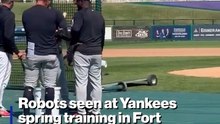 Robots seen at Yankees spring training in Fort Myers, FL