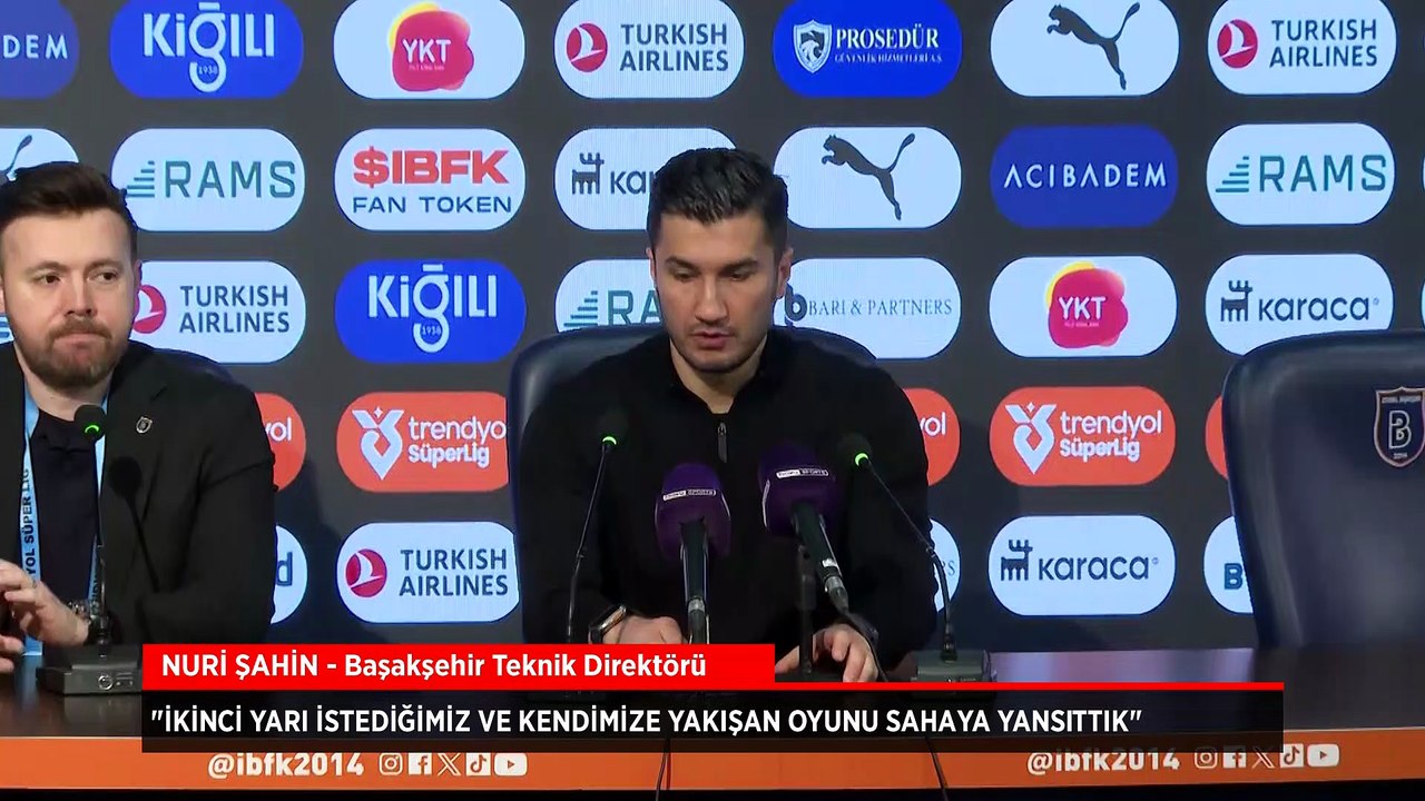 Başakşehir Teknik Direktörü Nuri Şahin: Haklı bir galibiyet aldık