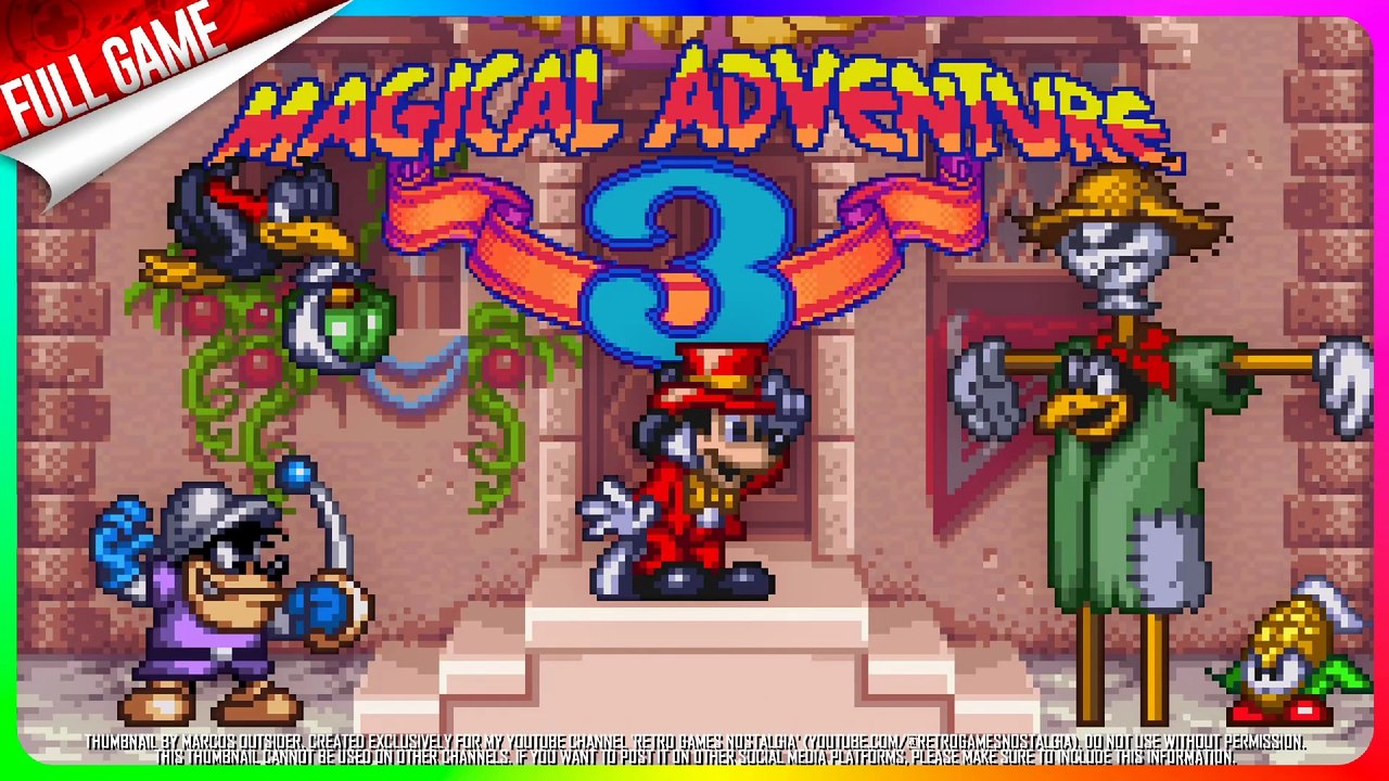 Mickey to Donald: Magical Adventure 3 [English Translation, Slowdown Fix] (SNES - US) Longplay