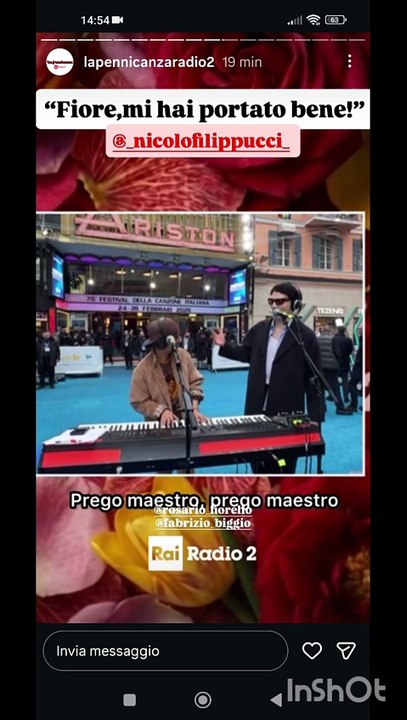 La pennicanza con Fiorello e bigio w sanremo
