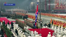Jaket Couple Kim Jong Un & Putrinya Hadiri Parade Megah Militer Korut di Pyongyang