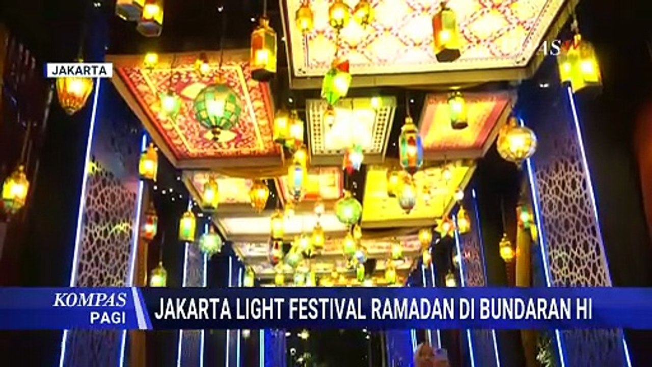 Kelap-Kelip Jakarta Ramadan Festival, Lampu Hias Dekoratif Warnai Kawasan Bundaran HI
