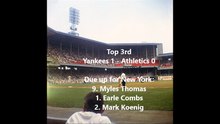 1927 Yankees (Game 44): Injured Dugan comes through for the Yanks; Yankees @ Athletics (6/1/1927)