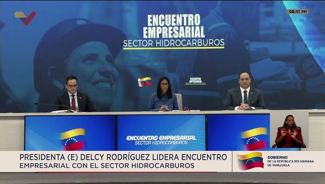 Pdta. (E) Rodríguez aboga por una nueva era de cooperación energética bilateral con Estados Unidos