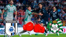 Querétaro y Santos terminan con empujones en la recta final y dejan al arbitraje en medio de la polémica