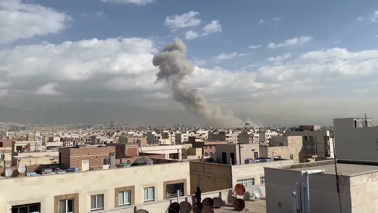 Smoke plumes rise in Tehran after Israel launches pre-emptive attack