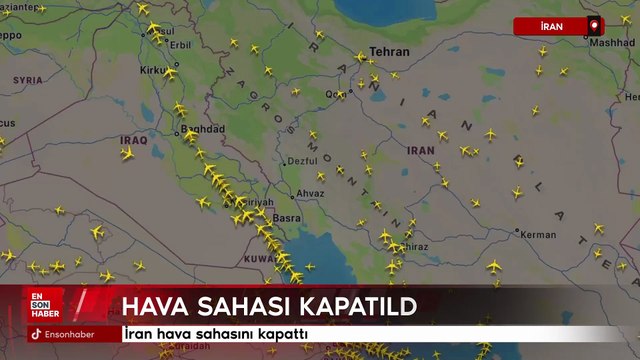 İran hava sahasını kapattı