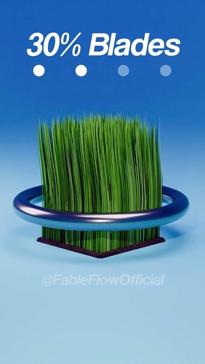 Satisfying 3D Grass Ring Simulation! 🌱 #viral #clothsimulation #blender #satisfying