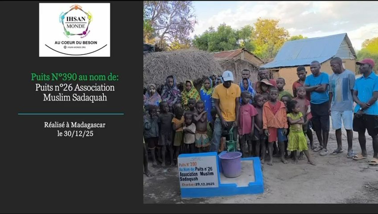 Puits n°26 à réalisé Madagascar avec vos dons