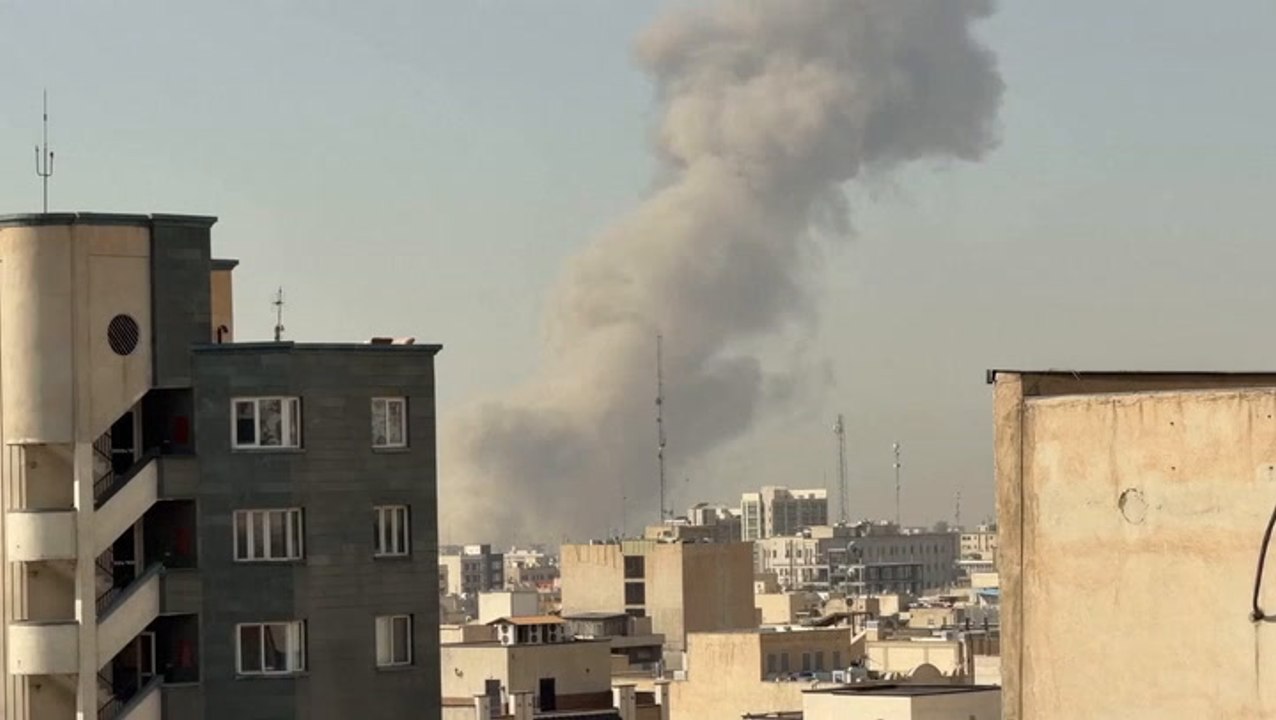 Smoke seen rising from area of southern Tehran following Israeli attack