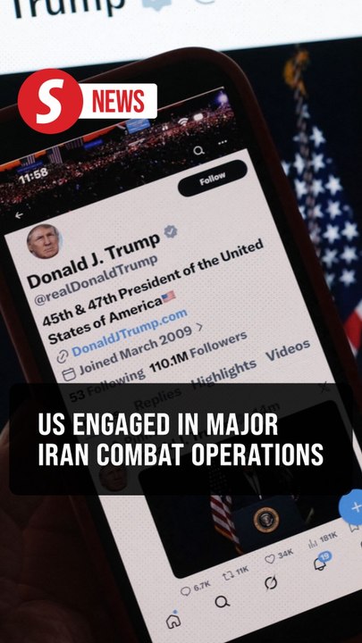 Trump says US carrying out 'major combat operations' in Iran