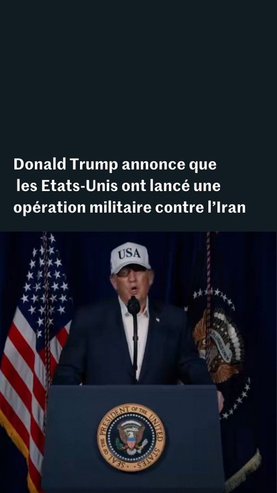 Iran : le discours de Donald Trump après le lancement de frappes américaines